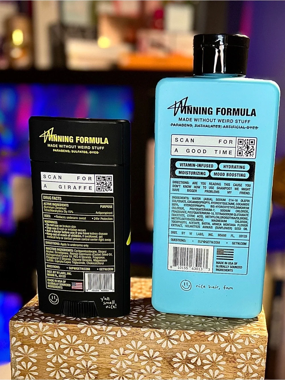 — Blue, Vitamin-Infused Hair Care